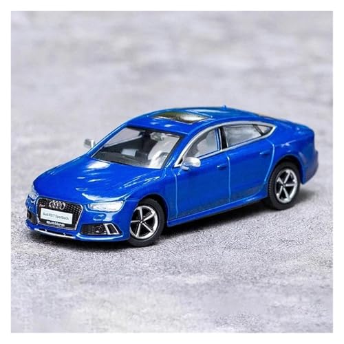 Modellauto Im Maßstab Für RS7 Sportback1: Automodellsimulation Im Maßstab 1 64, Druckguss-Automodellsammlungsanzeige Für Die Sammlung(Audi RS7 Blue) von YLQERZ