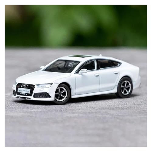 Modellauto Im Maßstab Für RS7 Sportback1: Automodellsimulation Im Maßstab 1 64, Druckguss-Automodellsammlungsanzeige Für Die Sammlung(Audi RS7 White) von YLQERZ