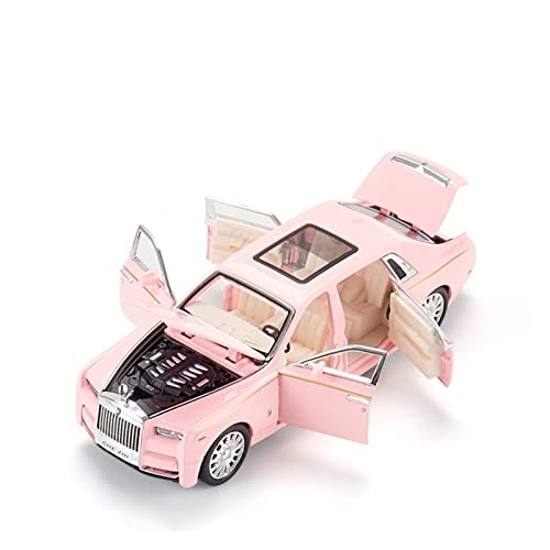 Modellauto Im Maßstab Für Rolls Royce Phantom 1 32 Alu-Automodell Sound- Und Leichtmetall-Spielzeugfahrzeuge Kindergeschenksammlung Für Die Sammlung(Rosa) von YLQERZ