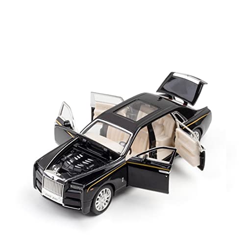 Modellauto Im Maßstab Für Rolls Royce Phantom 1 32 Alu-Automodell Sound- Und Leichtmetall-Spielzeugfahrzeuge Kindergeschenksammlung Für Die Sammlung(Schwarz) von YLQERZ