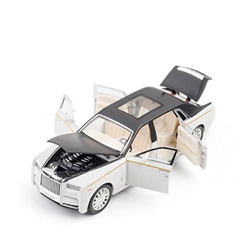 Modellauto Im Maßstab Für Rolls Royce Phantom 1 32 Alu-Automodell Sound- Und Leichtmetall-Spielzeugfahrzeuge Kindergeschenksammlung Für Die Sammlung(White) von YLQERZ