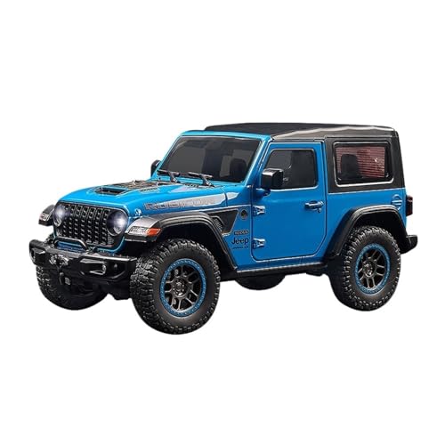 Modellauto Im Maßstab Legierung 1:18 Für Robin Hood Wrangler Auto Nachahmung Off-Road Jeep Modell Ornamente Spielzeug Für Die Sammlung(Blue) von YLQERZ