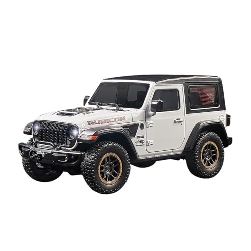 Modellauto Im Maßstab Legierung 1:18 Für Robin Hood Wrangler Auto Nachahmung Off-Road Jeep Modell Ornamente Spielzeug Für Die Sammlung(White) von YLQERZ