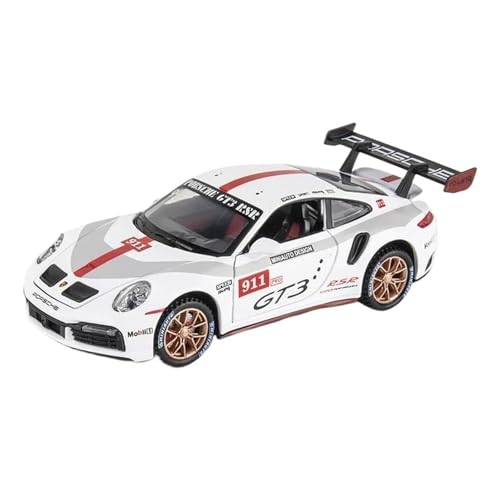 Modellauto Im Maßstab Legierung Modell 1 32 Für Porsche 911 GT3 Metall Supercar Sound Und Licht Pull Back Auto Junge Spielzeug Für Die Sammlung(Rot) von YLQERZ