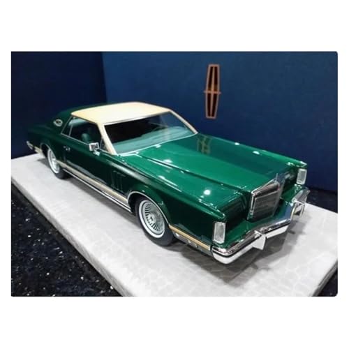 Modellauto Im Maßstab Maßstab 1/18 Für Lincoln Continental Mark V Grünes Harzmodell Souvenir Für Erwachsene Statisches Display Sammlerstück Für Die Sammlung von YLQERZ