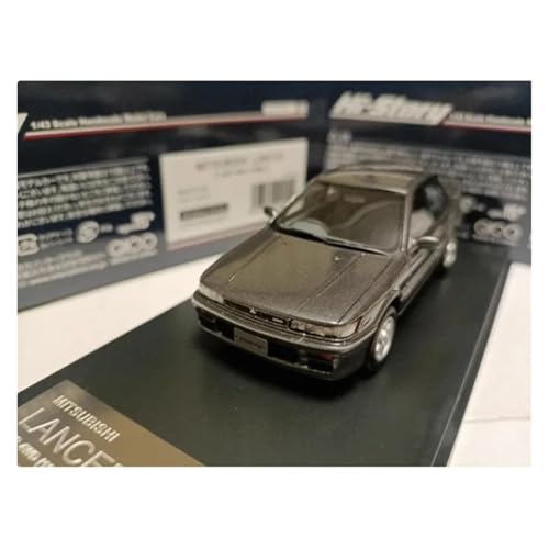 Modellauto Im Maßstab Maßstab 1/43 Für Mitsubishi Lancer GSR 1988 Grau Harz Modell Auto Souvenir Klassische Statische Spielzeug Für Die Sammlung von YLQERZ