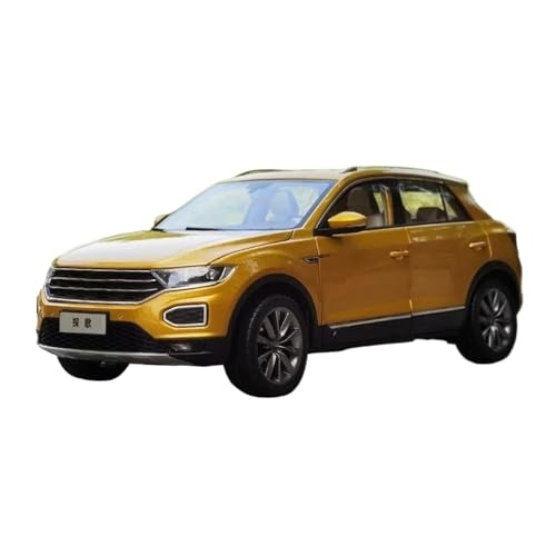 Modellauto Im Maßstab Maßstab 1:18 Für T-ROC SUV 2018 Legierung Geländewagen Modell Hobby Sammlung Spielzeug Auto Rot Gelb Souvenir Für Die Sammlung(Yellow) von YLQERZ