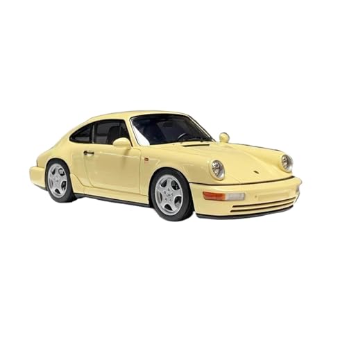 Modellauto Im Maßstab Maßstab 1:43 Für VM122M Porsche Carrera RS 964 Harz Oldtimer Modell Hobby Sammlung Souvenir Spielzeug Gelb Für Die Sammlung von YLQERZ