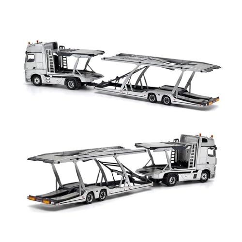 Modellauto Im Maßstab Tiny 1/64 Druckguss Für Benz Actros Gigaspace 4x2 Sattelauflieger Modell Spielzeug Für Sammlung Erwachsene Für Die Sammlung(Silver) von YLQERZ