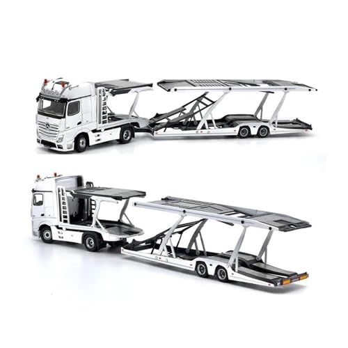 Modellauto Im Maßstab Tiny 1/64 Druckguss Für Benz Actros Gigaspace 4x2 Sattelauflieger Modell Spielzeug Für Sammlung Erwachsene Für Die Sammlung(White) von YLQERZ