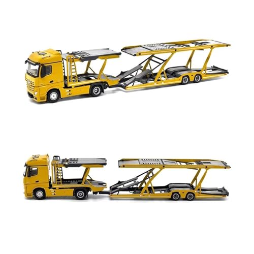Modellauto Im Maßstab Tiny 1/64 Druckguss Für Benz Actros Gigaspace 4x2 Sattelauflieger Modell Spielzeug Für Sammlung Erwachsene Für Die Sammlung(Yellow) von YLQERZ