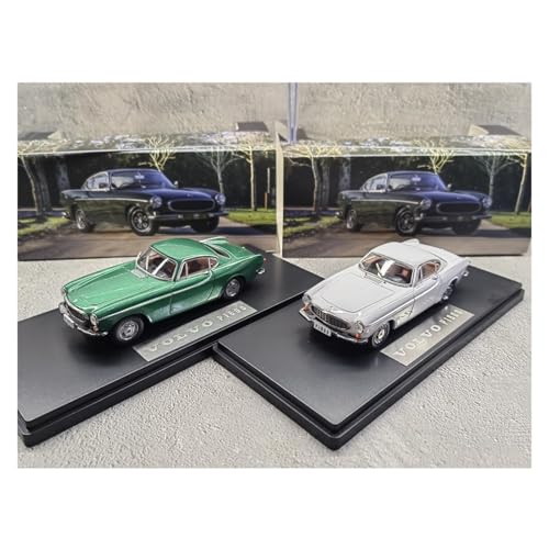 YLQERZ 1/43 Für Volvo P1800 Sammeln Druckguss Modell Auto Grün Miniatur Ornament Serie Dekorative Für Die Sammlung(Two-Piece Set) von YLQERZ