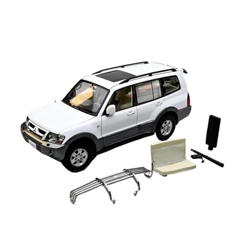 YLQERZ 1:18 Für Mitsubishi Pajero V73 Legierung Voll-offenes Automodell Für Heim- Und Büro-Display-Ornamente Für Die Sammlung(White) von YLQERZ