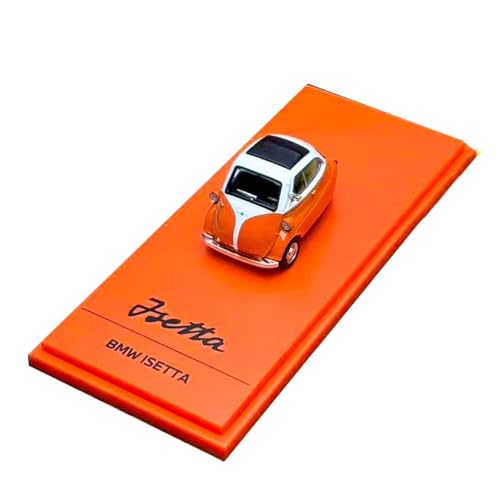 YLQERZ 1:64 Für BMW Isetta BMW Egg Car Modellset Legierungsautomodell Gedenkausgabe Für Die Sammlung(Orange) von YLQERZ