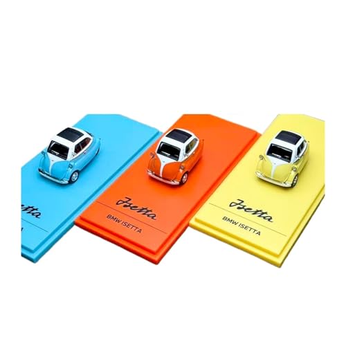 YLQERZ 1:64 Für BMW Isetta BMW Egg Car Modellset Legierungsautomodell Gedenkausgabe Für Die Sammlung(Three-Color Set) von YLQERZ