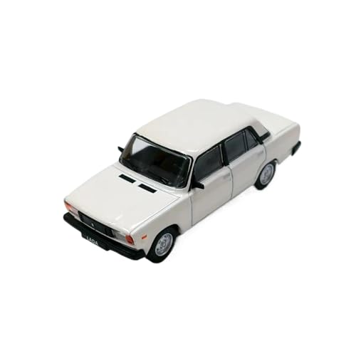 YLQERZ 1:64 Für Lada 2105 Legierung Auto Druckguss Fahrzeuge Auto Modell Sammler Enthusiasten Ornament Für Die Sammlung(White) von YLQERZ
