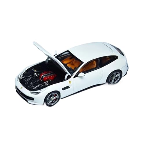 YLQERZ Für Ferrari GTC4 Lusso Shooting Brake PK 1:64 Maßstab Druckgussmodell Mit Abnehmbarem Dach Rot Für Die Sammlung(White) von YLQERZ