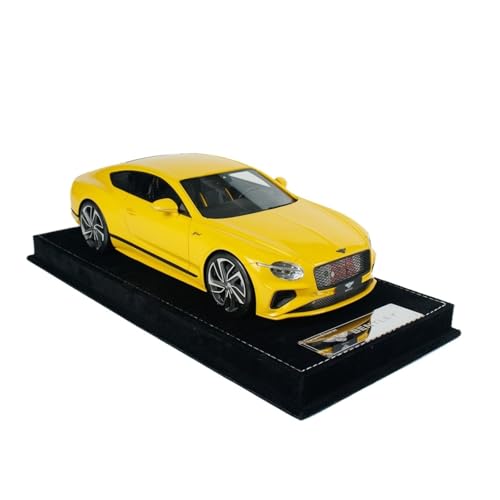 YLQERZ Maßstab 1:18 Für Bentley Continental GTS Harz Auto Modell Schreibtisch Dekorative Ornament Für Die Sammlung(Yellow) von YLQERZ