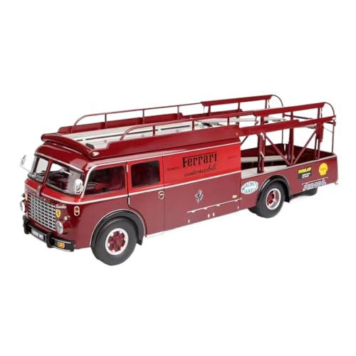 YLQERZ Maßstab 1:18 Für Ferrari Transport Truck OM150 ROLFO Druckguss-Modellauto Für Erwachsene Sammler Für Die Sammlung(Red) von YLQERZ