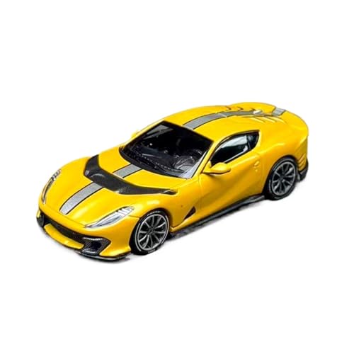 YLQERZ Maßstab 1:64 Für Ferrari 812C Legierungsautomodell Statisches Metall-Ausstellungsstück Sammlerstück Für Erwachsene Für Die Sammlung(Yellow) von YLQERZ