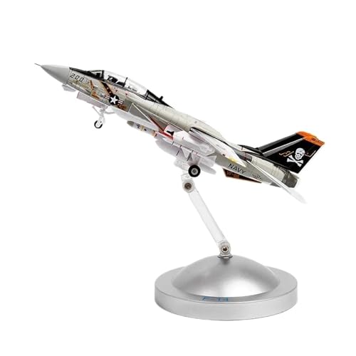 YLQERZ Metallflugzeugmodell 1/100 Für F-14A Tomcat Metall Flugzeug Modell Kit Mit Stand Kämpfer Modell Jet Replik Sammeln Oder Verschenken von YLQERZ