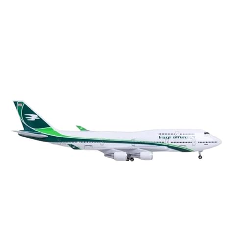 YLQERZ Metallflugzeugmodell 1/150 Für B747 Flugzeugmodell Irakisches Harzflugzeug Mit LED-Leuchten Und Rädern Zur Dekoration Sammeln Oder Verschenken von YLQERZ