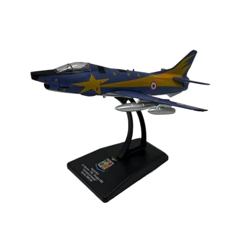 YLQERZ Metallflugzeugmodell 1:100 Für FIAT G-91Y Militärkampfflugzeugmodell Mit Zusätzlichem Stützbasisflugzeug Sammeln Oder Verschenken von YLQERZ