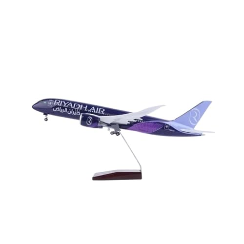 YLQERZ Metallflugzeugmodell 1:130 Skala 43cm Für Riad Boeing 787 Flugzeug Mit Licht Sammlung Dekoration Spielzeug Sammeln Oder Verschenken(No Light) von YLQERZ