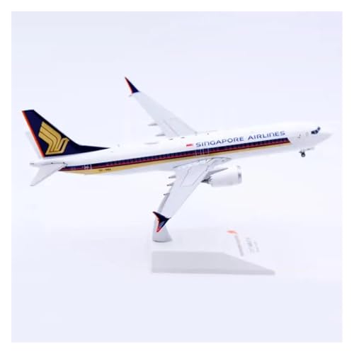 YLQERZ Metallflugzeugmodell 1:200 Für Singapur B737-8Max Flugzeug Souvenir Abnehmbare Fahrwerk Flugzeug Modell Spielzeug Sammeln Oder Verschenken von YLQERZ