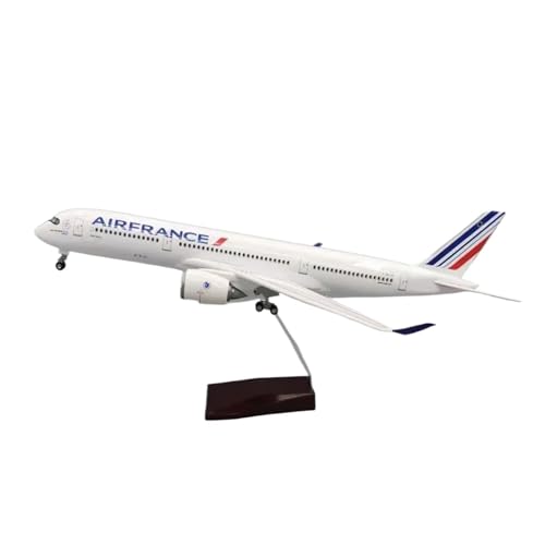 YLQERZ Metallflugzeugmodell 47 cm Maßstab Für Air France A350 Flugzeugmodellierung Mit Fahrwerksrädern Dekoratives Modell Sammeln Oder Verschenken(No Light) von YLQERZ