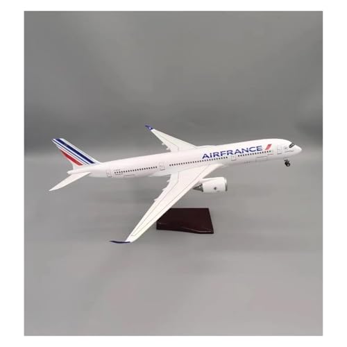 YLQERZ Metallflugzeugmodell 47 cm Maßstab Für Air France A350 Flugzeugmodellierung Mit Fahrwerksrädern Dekoratives Modell Sammeln Oder Verschenken(with Light) von YLQERZ