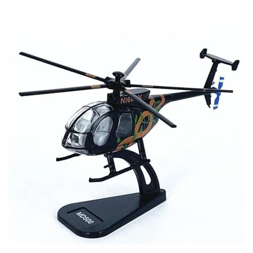 YLQERZ Metallflugzeugmodell Druckguss-Modellbau Maßstab 1/100 Für Little Bird MD500 Hubschrauber Legierung Flugzeugmodell Sammeln Oder Verschenken von YLQERZ