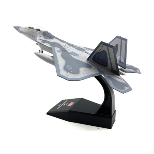 YLQERZ Metallflugzeugmodell Maßstab 1/100 Für Kampfflugzeuge Der Luftwaffe F-22 F22 Raptor Sammlung Für Militär-Enthusiasten Sammeln Oder Verschenken von YLQERZ