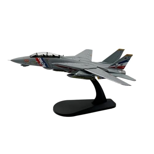 YLQERZ Metallflugzeugmodell Maßstab 1/100 Für Navy F-14D VF-2 Militärflugzeugmodell Mit Variablem Flügelmodus Sammeln Oder Verschenken von YLQERZ