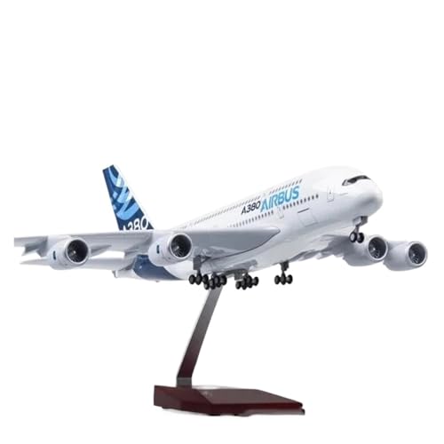 YLQERZ Metallflugzeugmodell Maßstab 1:160 Für Modellflugzeug Airbus A380 Druckgussharz Flugzeugsammlung Display Desktop-Display Flugzeugmodelle Hobby Sammeln Oder Verschenken(with Light) von YLQERZ