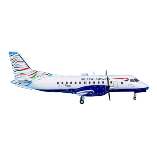 YLQERZ Metallflugzeugmodell Maßstab 1:200 Für Saab 340B Flugzeugsimulation Legierung Fertig Souvenir Hobby-Sammlung Sammeln Oder Verschenken von YLQERZ