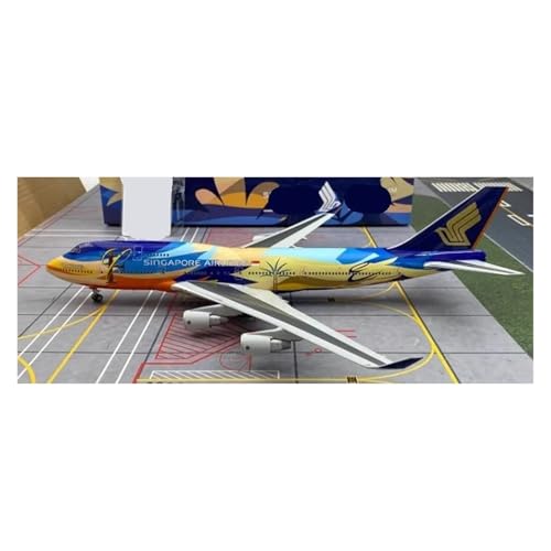 YLQERZ Metallflugzeugmodell Maßstab 1:200 Für Singapore B747-400 Flugzeugsimulation Zivilluftfahrt-Flugzeugmodelle Sammeln Oder Verschenken von YLQERZ