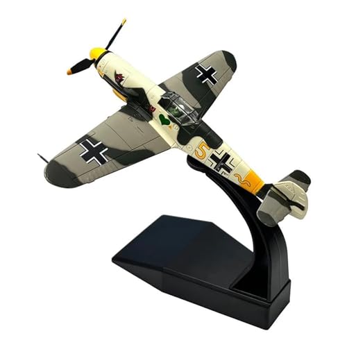 YLQERZ Metallflugzeugmodell Maßstab 1:72 Für Das Deutsche Luftwaffen-Ass BF 109 Me-109 Aus Dem Zweiten Weltkrieg, Flugzeugmodell Aus Druckgussmetall Sammeln Oder Verschenken von YLQERZ