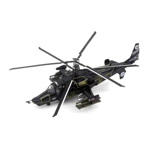 YLQERZ Metallflugzeugmodell Maßstab 1:72 Für Die Russische Luftwaffe KA-50 Black Shark Bewaffneter KA50 Hubschrauber Flugzeugmodell Dekoration Sammeln Oder Verschenken von YLQERZ