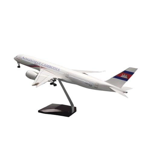 YLQERZ Metallflugzeugmodell Maßstab 47CM Für Kambodscha Für DieCast A350 Flugzeug Modell Gebäude Kit Mit Licht Hobby Dekoration Flugzeuge Sammeln Oder Verschenken(with Light) von YLQERZ