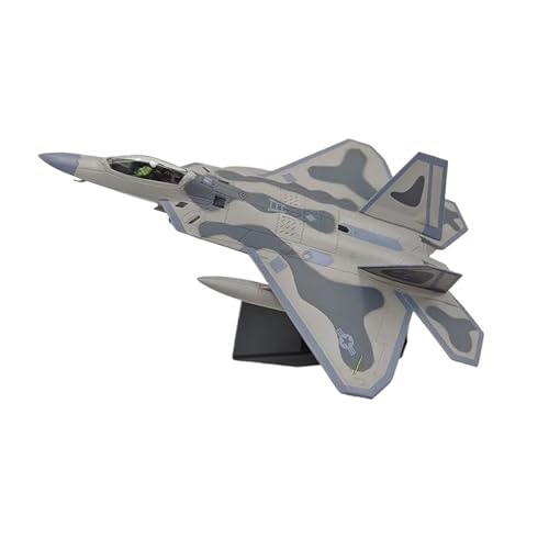 YLQERZ Metallflugzeugmodell Militärmodellspielzeug Im Maßstab 1/100 Für Lockheed F-22 Raptor Fighter Air Force-Modellflugzeuge Sammeln Oder Verschenken von YLQERZ