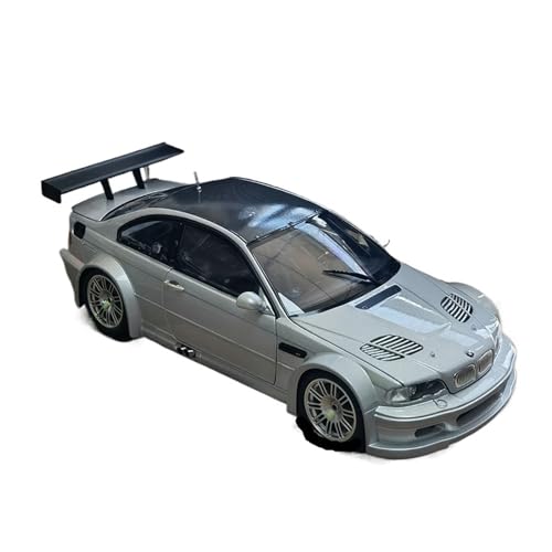 YLQERZ Modellauto Im Maßstab 1/18 Für BMW M3 GTR E46 Grün Supercar Legierung Volle Offene Auto Modell Ornamente Sammlung Für Die Sammlung(Silver) von YLQERZ