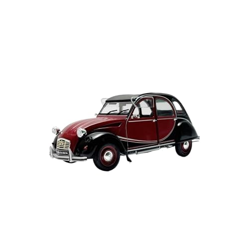 YLQERZ Modellauto Im Maßstab 1/18 Für Citroen 2CV6 Druckgusslegierung Automodell Statische Sammlung Spielzeug Hobby Rot Für Die Sammlung von YLQERZ