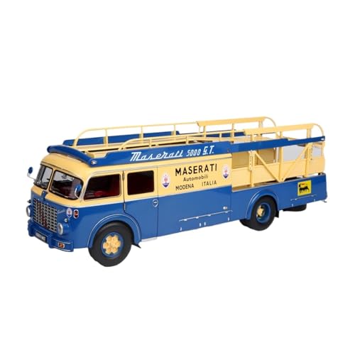 YLQERZ Modellauto Im Maßstab 1/18 Für Maserati Transporter Anhänger Legierung Auto Modell Blau Thema Szene Party Dekoration Für Die Sammlung von YLQERZ