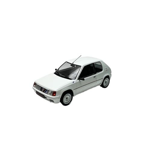 YLQERZ Modellauto Im Maßstab 1/18 Für Peugeot 205 Rallye MK1 Legierung Auto Modell Metall Druckguss Spielzeug Fahrzeug Souvenir Weiß Für Die Sammlung von YLQERZ