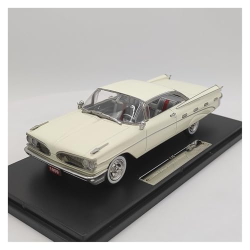 YLQERZ Modellauto Im Maßstab 1/43 Für Cadillac DeVille 1955 Legierung Automodell Weiß Für Erwachsene Und Sammler Für Die Sammlung von YLQERZ