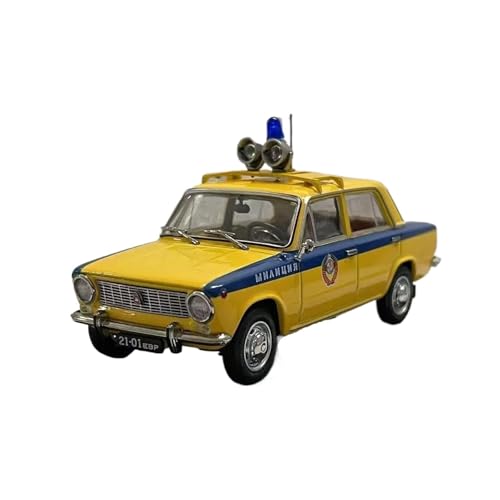 YLQERZ Modellauto Im Maßstab 1/43 Für Lada 2101 Verkehrspolizei Druckguss Legierung Auto Metall Spielzeug Modell Erwachsene Hobby Souvenir Für Die Sammlung von YLQERZ