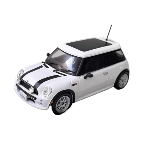 YLQERZ Modellauto Im Maßstab 1/43 Für MINI Cooper 2003 Weiß Druckguss Metall Ornamente Miniatur Auto Modell Legierung Spielzeug Für Die Sammlung von YLQERZ