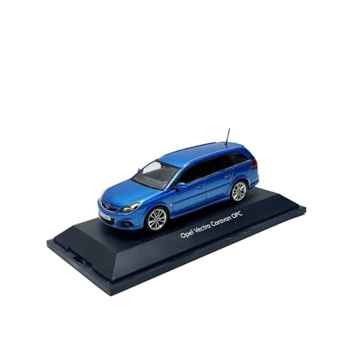 YLQERZ Modellauto Im Maßstab 1/43 Für Vectra Caravan OPC Reise Legierung Auto Modell Mit Display Stand Blau Dekoration Für Die Sammlung von YLQERZ