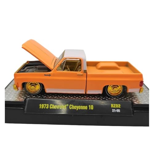 YLQERZ Modellauto Im Maßstab 1/64 Für Chevrolet 1973 Cheyenne 10 Pickup LKW Legierung Ornamente Sammeln Metall Modell Auto Für Die Sammlung von YLQERZ